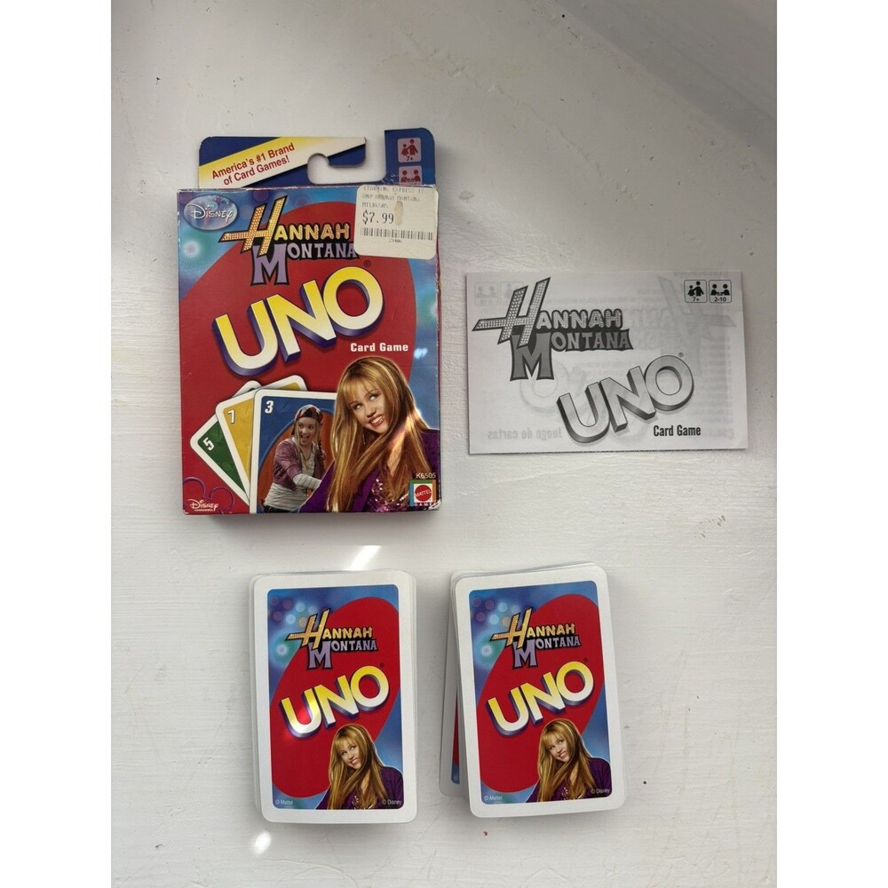 Hannah Montana UNO Miley Cyrus 2007 complete